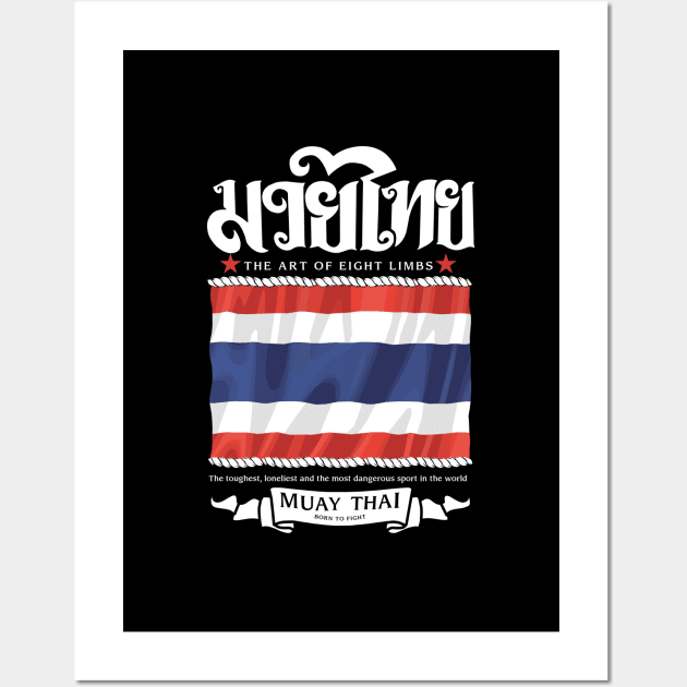 MMA Muay Thai Wall Art by KewaleeTee